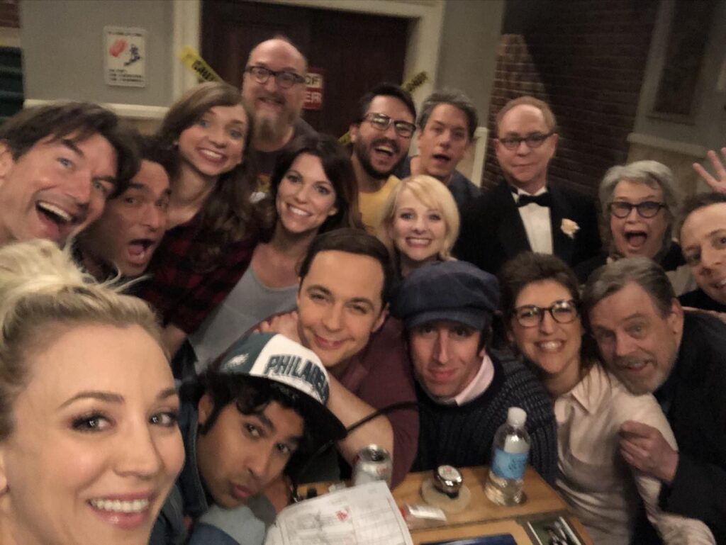 Bastidores do episódio 24 da decima temporada de The Big Bang Theory, com participação de Mark Hamill.
