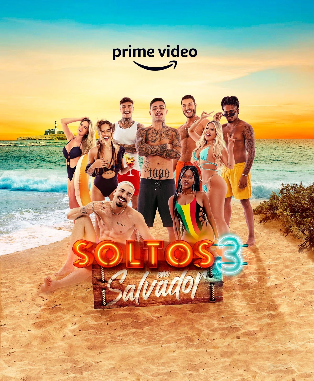 Cartaz da 3ª temporada de Soltos em Salvador.