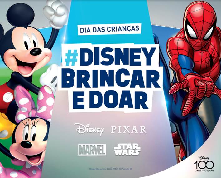 Disney Brincar e Doar: Conheça a campanha do Dias das Crianças 2023.
